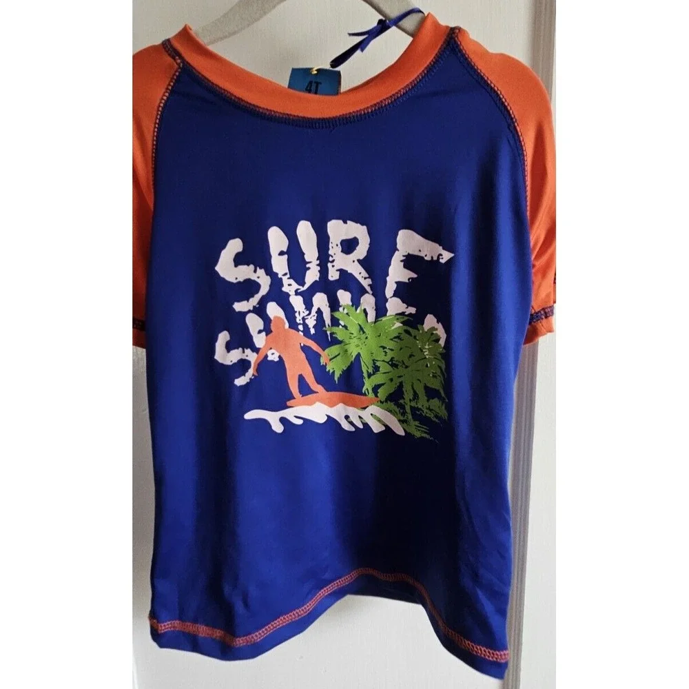 NWT sweet & soft Paris boy swim top Sz 4T‎